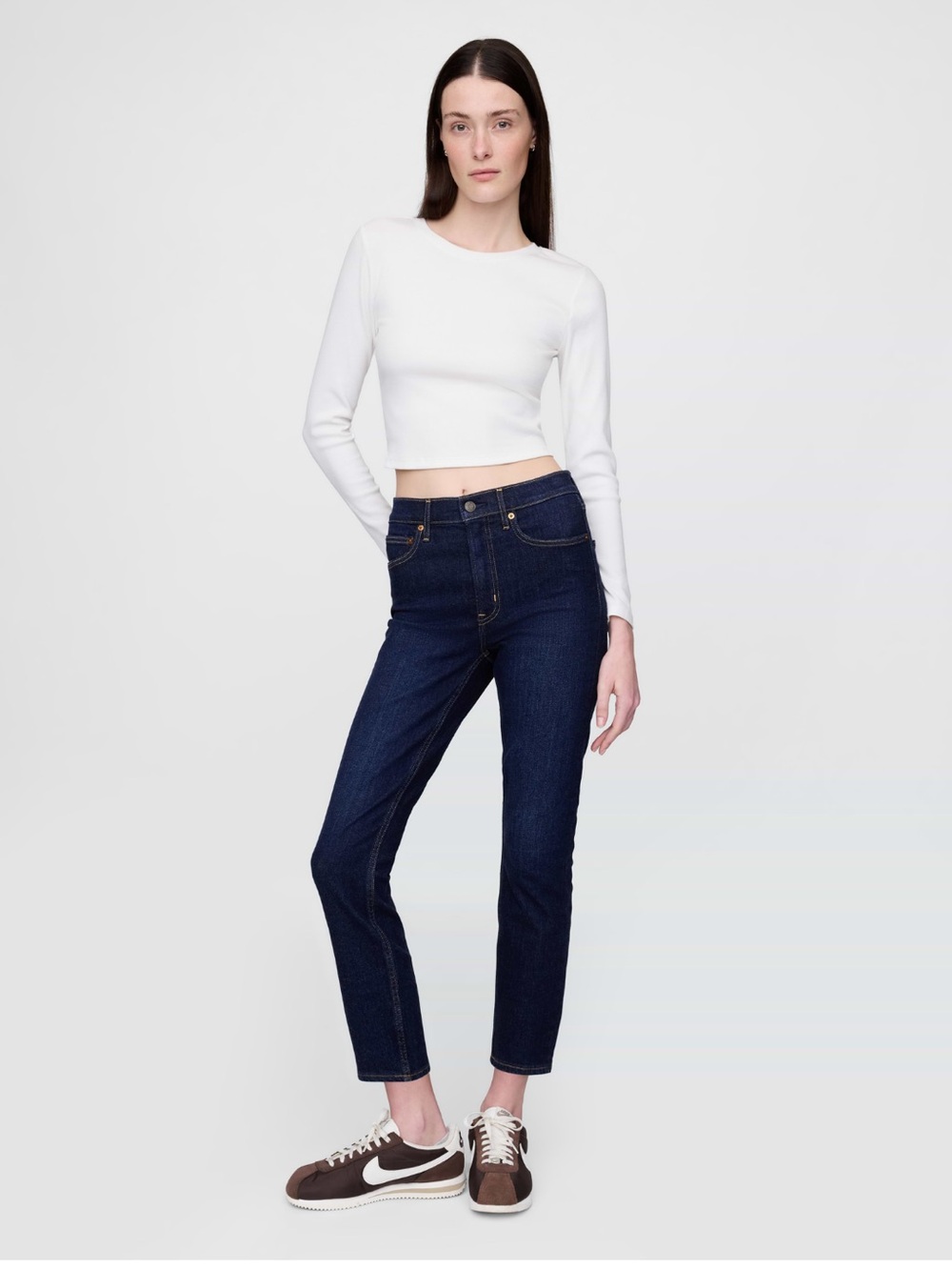 GAP Vintage Slim High Rise Jeans Sz 8 Tall